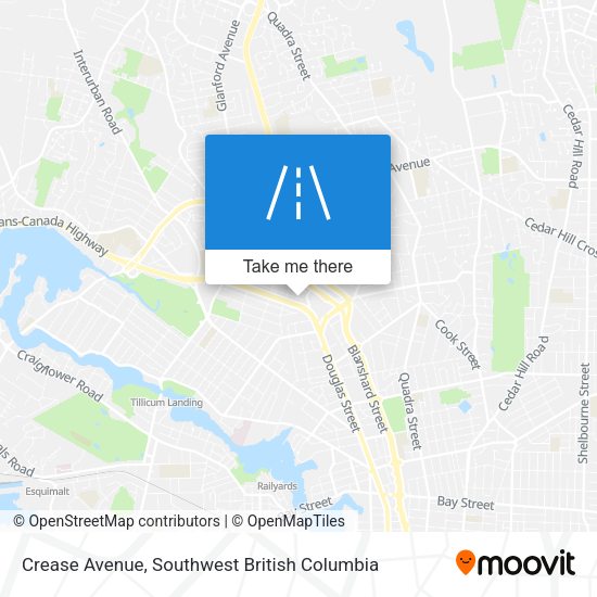 Crease Avenue map