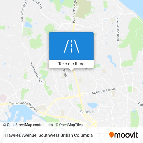 Hawkes Avenue map