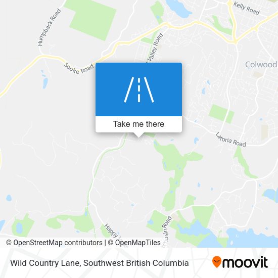 Wild Country Lane map