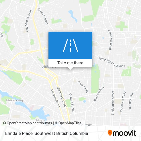 Erindale Place map