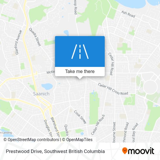 Prestwood Drive map
