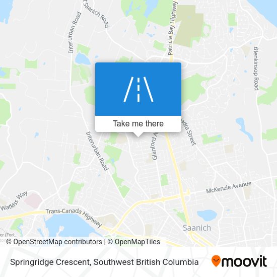 Springridge Crescent map