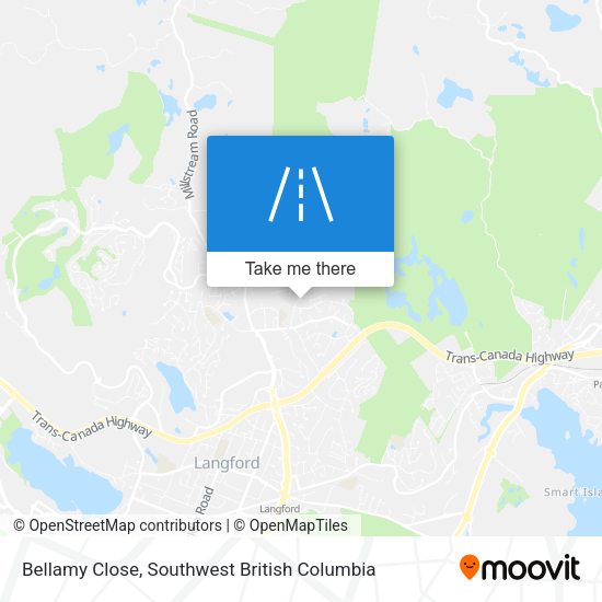 Bellamy Close map