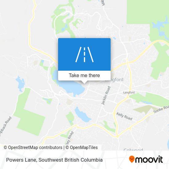 Powers Lane map