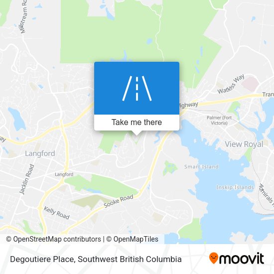 Degoutiere Place map