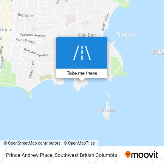 Prince Andrew Place map