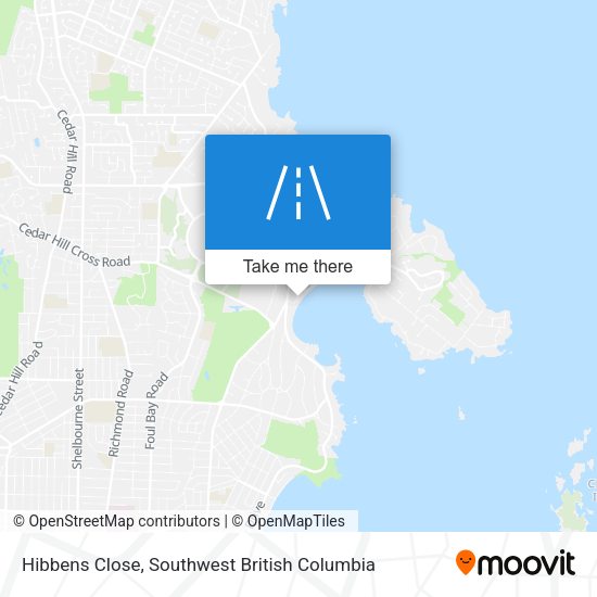 Hibbens Close map