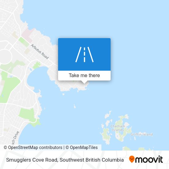 Smugglers Cove Road map