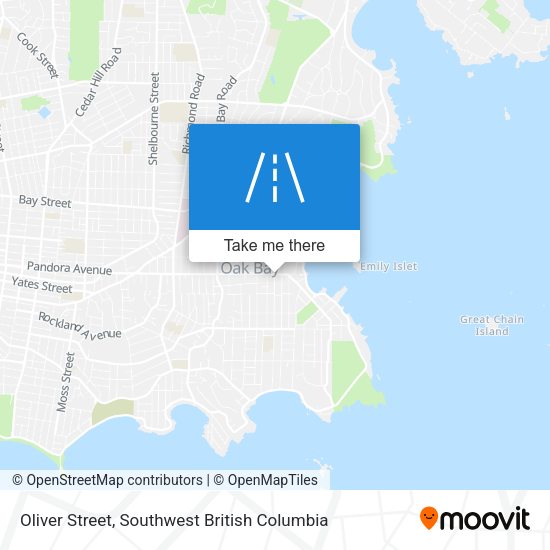 Oliver Street map