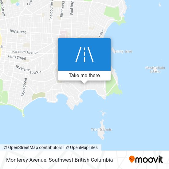Monterey Avenue map