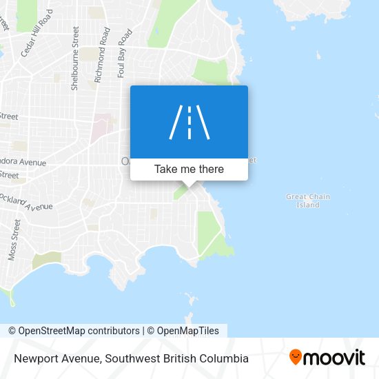 Newport Avenue map