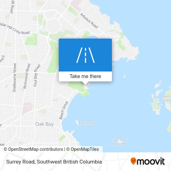 Surrey Road map
