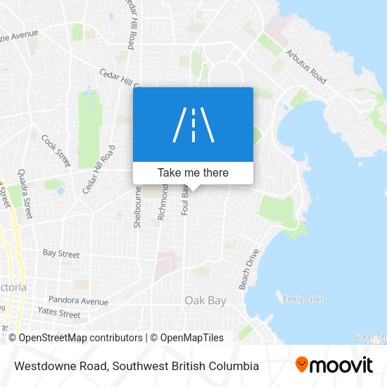 Westdowne Road map
