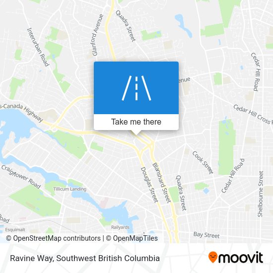 Ravine Way map