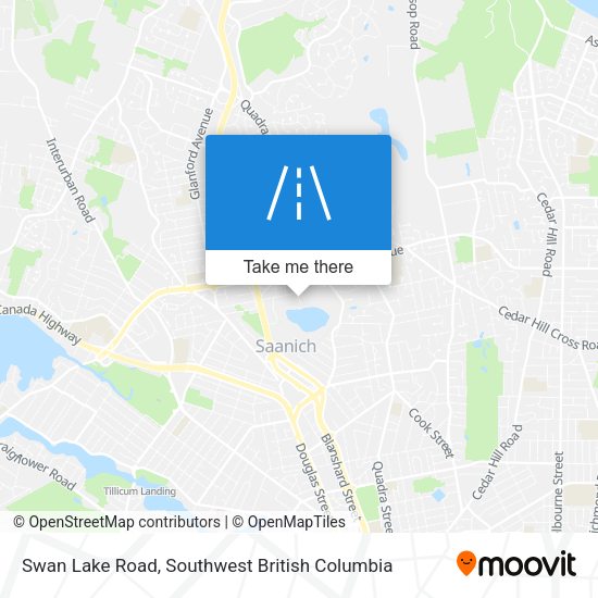 Swan Lake Road map
