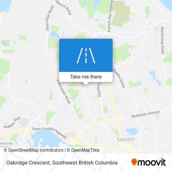 Oakridge Crescent map