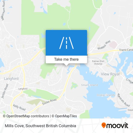 Mills Cove map
