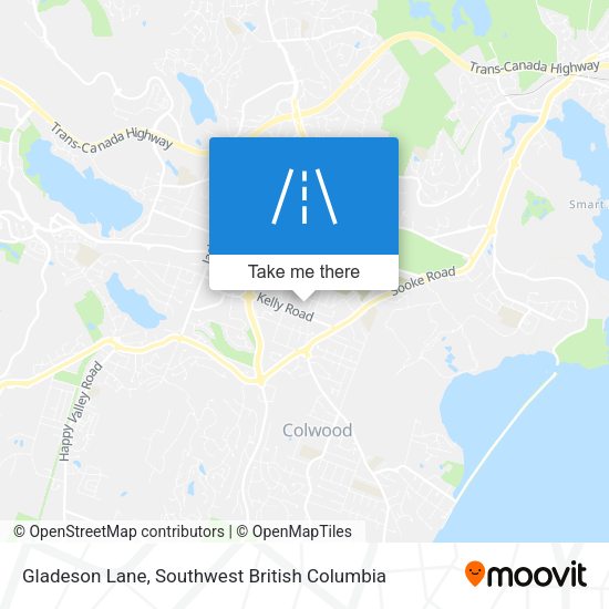 Gladeson Lane map