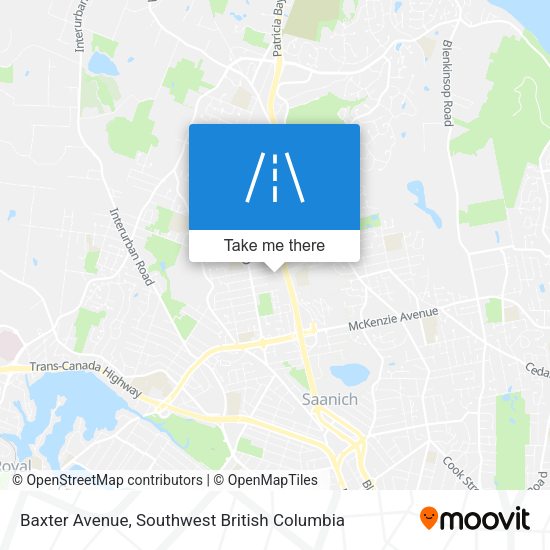 Baxter Avenue map