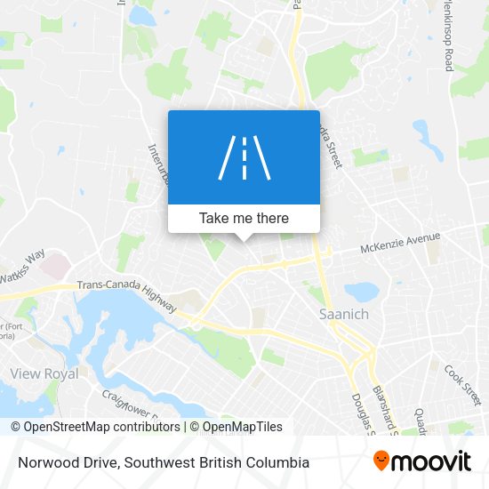 Norwood Drive map