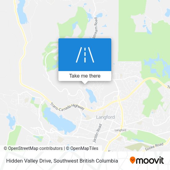 Hidden Valley Drive map