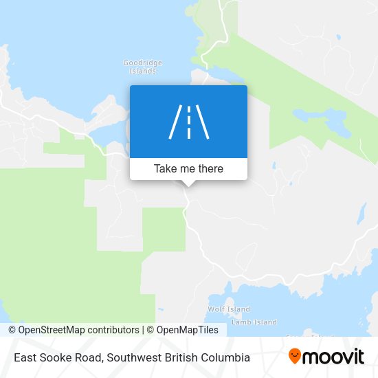 East Sooke Road map