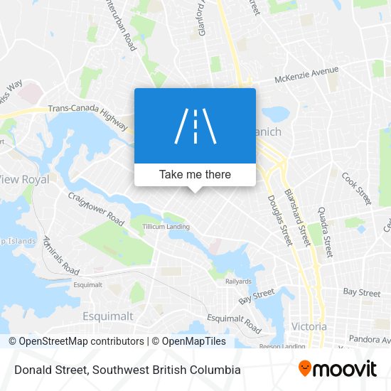 Donald Street map