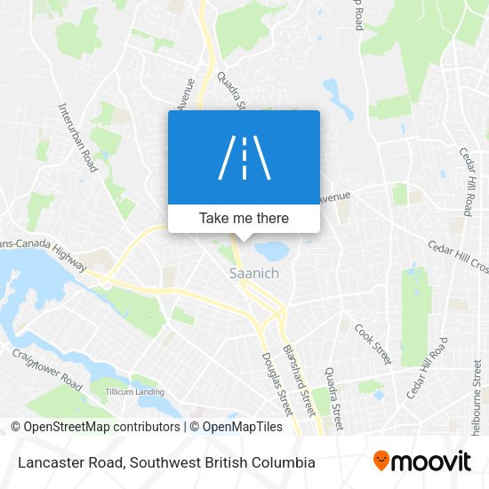 Lancaster Road map