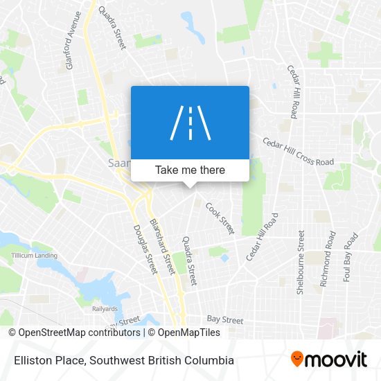 Elliston Place map