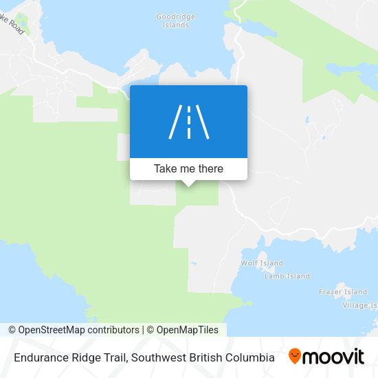 Endurance Ridge Trail map