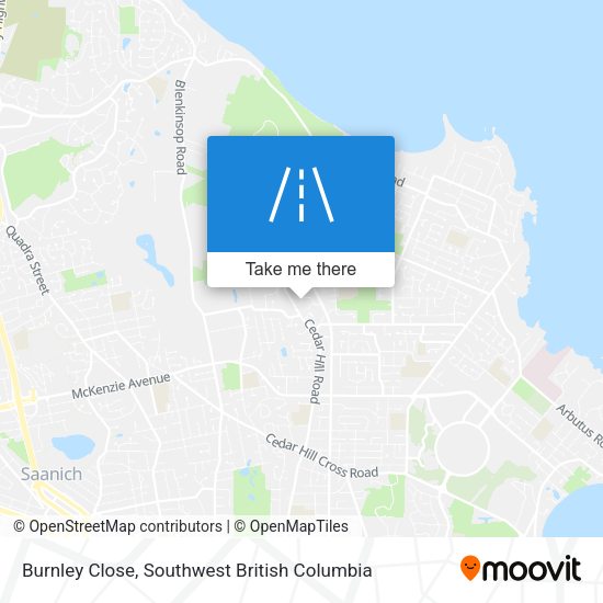Burnley Close map