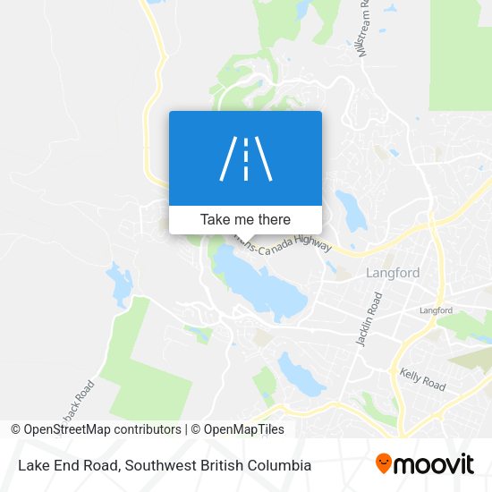 Lake End Road map