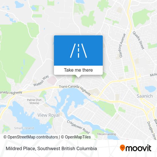 Mildred Place map
