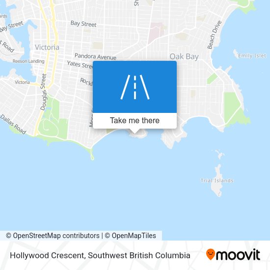 Hollywood Crescent map