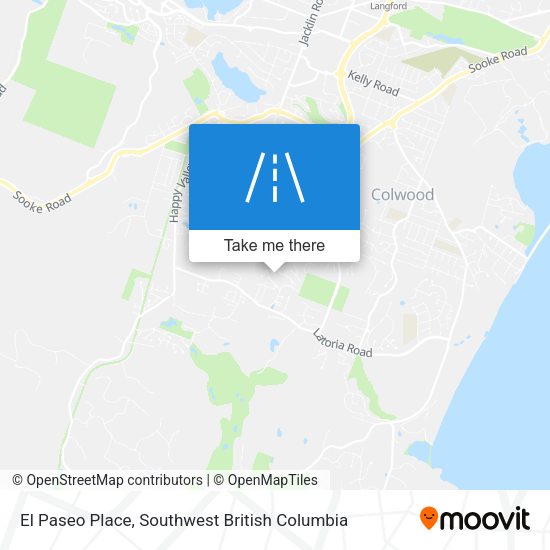 El Paseo Place map