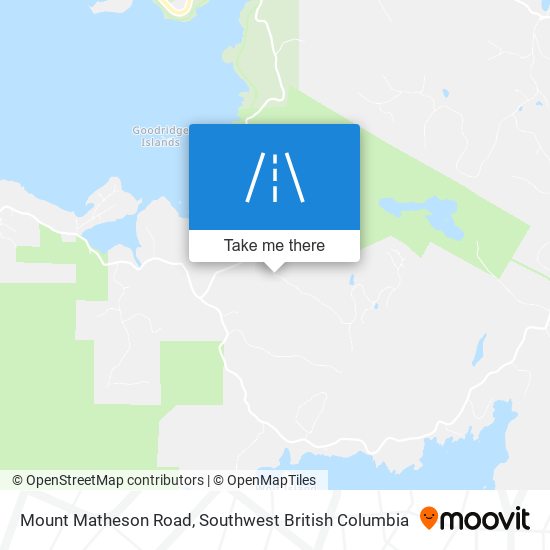 Mount Matheson Road map