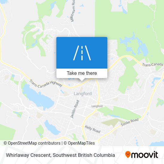 Whirlaway Crescent map