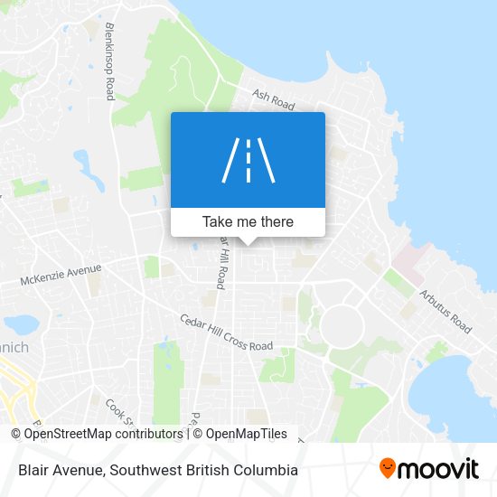 Blair Avenue map