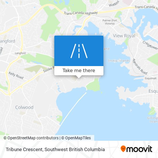 Tribune Crescent map