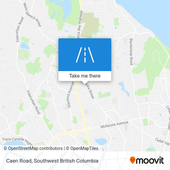 Caen Road map