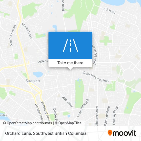 Orchard Lane map