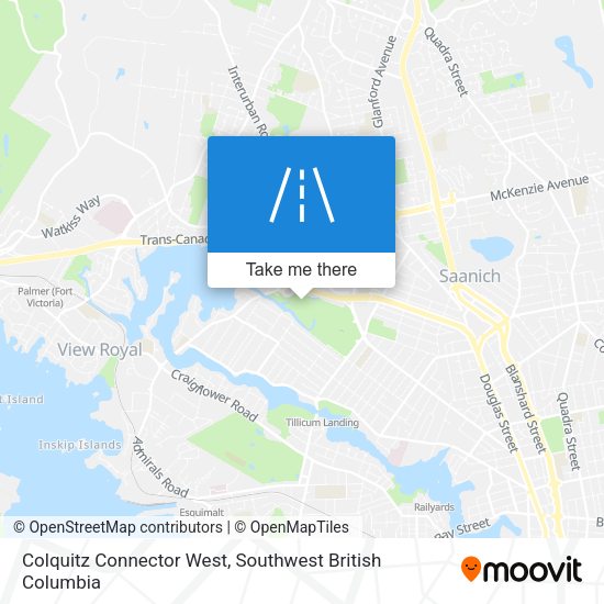 Colquitz Connector West map