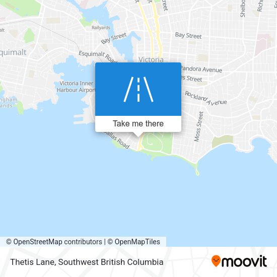 Thetis Lane map