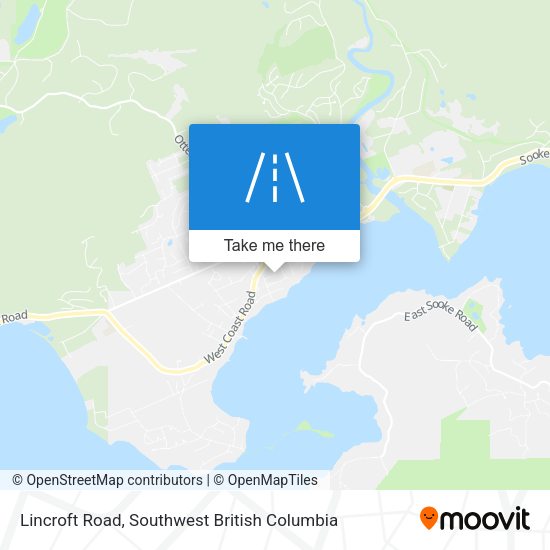 Lincroft Road map