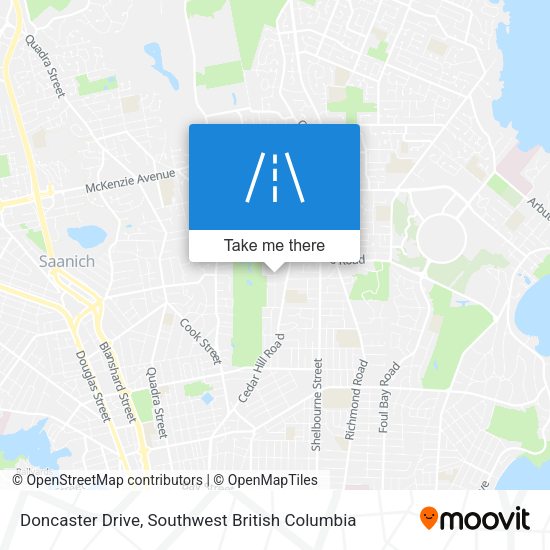 Doncaster Drive map