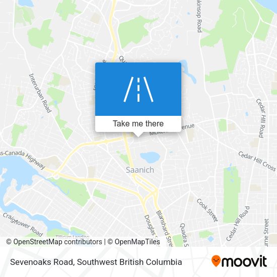 Sevenoaks Road map