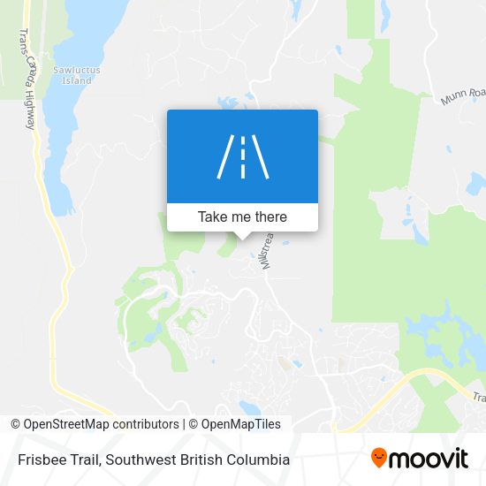 Frisbee Trail map