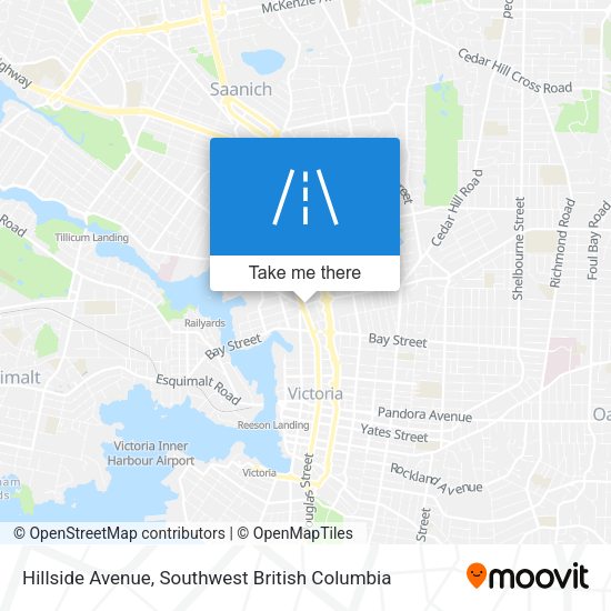 Hillside Avenue map