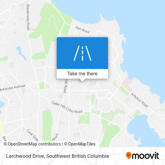 Larchwood Drive map