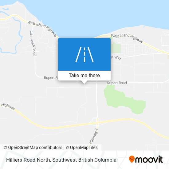 Hilliers Road North map